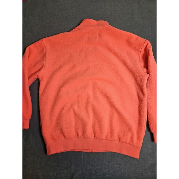 Urban Outfitters Sweatshirt Women's Medium Pink Fleece Full-Zip Jacket W/Pockets - Picture 7 of 7